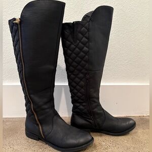 Steve Madden Northside leather quilted boots, size 7
